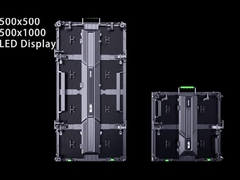 Aluminiumkasten voor zowel binnen als buiten met led-schermmmodules van 250*250 mm