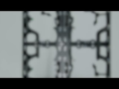 500*500*76.5mm zilveren aluminium behuizing, zowel binnen als buiten