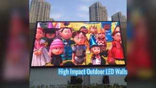 Outdoor LED-videomuur P4 81 P6 667 SMD-displayoplossing