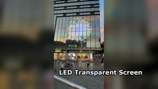 Semi-buiten LED transparant scherm