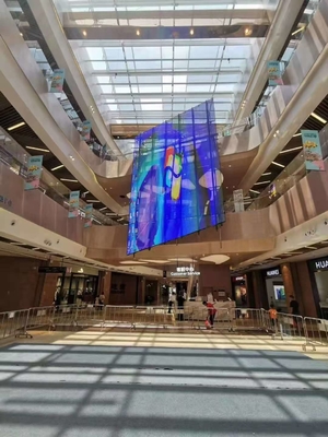 Wand-/plafond-/vloergemonteerd transparant LED-scherm voor binnen en buiten