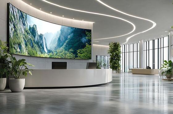 ISO14001 de gebogen Geleide Studio van de Vertoningenp2mm SMD1515 Geleide Videomuur