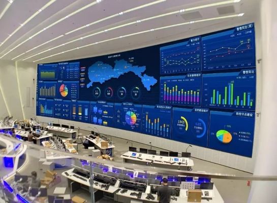 De Binnenhuur Gebogen Geleide Vertoning van SMD1010 P1.25mm RGB voor Control Center