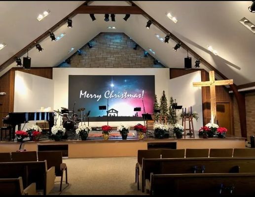 Kleine Pixel P3.076 Binnen Full Color LED Scherm 320x160mm Aluminium Kast Voor Kerk