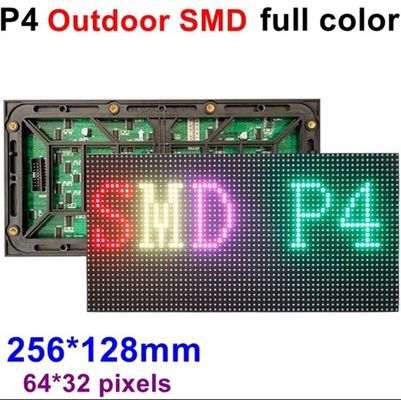 Openlucht Volledige de Kleuren LEIDENE van P4 SMD Vertoningsmodule 320X160mm/256X128mm LEIDENE het Schermmodule