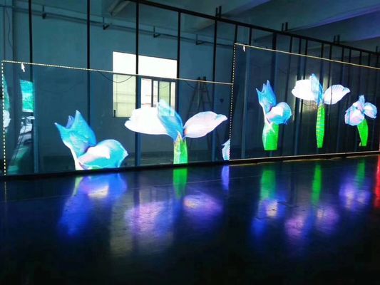 Hoge Transparantie Transparant Glazen LED Scherm met Brede Kijkhoek en Laag Energieverbruik voor Binnen en Buiten Gebruik