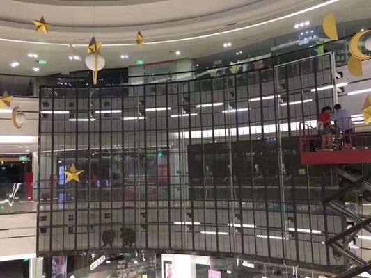 Hoge Transparantie Transparant Glazen LED Scherm met Brede Kijkhoek en Laag Energieverbruik voor Binnen en Buiten Gebruik