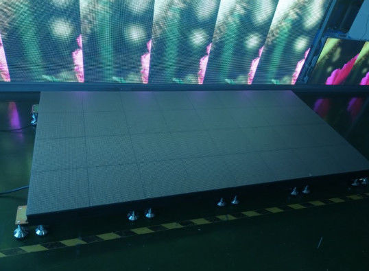DMX Controle, Duurzaam LED Scherm Vloertegels Binnen / Buiten Hoogwaardig Aluminiumlegering Materiaal