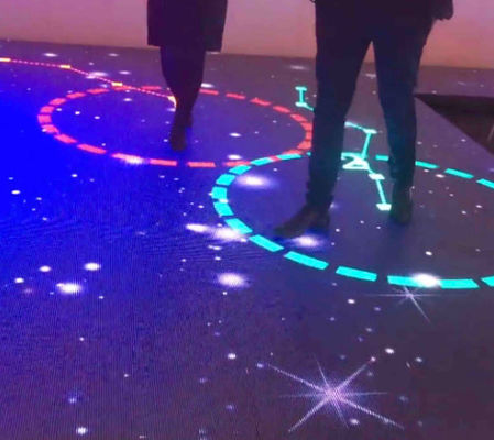 DMX Controle, Duurzaam LED Scherm Vloertegels Binnen / Buiten Hoogwaardig Aluminiumlegering Materiaal