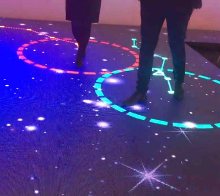 DMX Control LED Screen Floor Tiles Indoor / Outdoor Hoogwaardig aluminium legeringsmateriaal