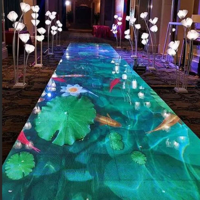 DMX Control LED Screen Floor Tiles Indoor / Outdoor Hoogwaardig aluminium legeringsmateriaal