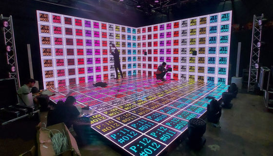 Op Maat Gemaakte Maten LED Dansvloer IP65 Lichtgewicht Voor Commerciële Evenementen
