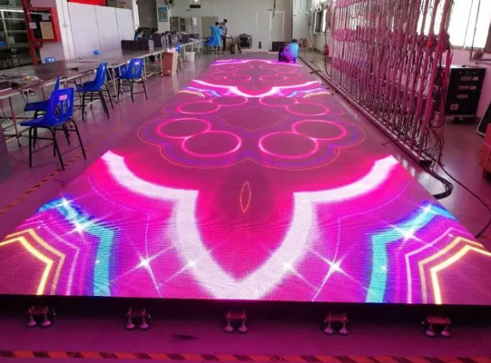 Lichtgewicht binnen/buiten LED vloertegelscherm RGB kleurveranderend verlichting