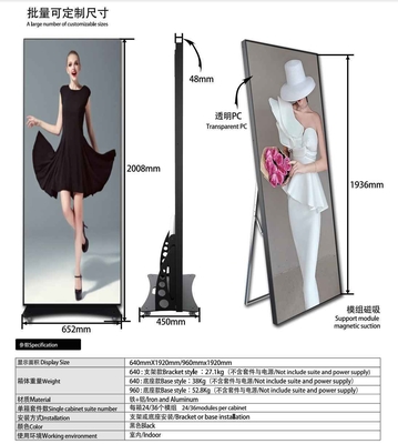 HD Indoor P2.5 opvouwbaar beugel Poster LED Scherm voor Winkelcentrum Videomuur