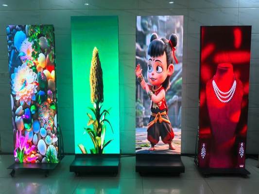 HD LED Poster Scherm P2.5 Opvouwbaar Dubbelzijdig Winkelcentrum Videomuur