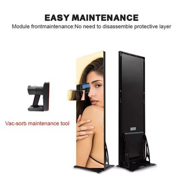 Energiebesparend, naadloos splitsen Indoor P1.86 LED-schermen Poster Reclame Video Player 100.000 Levensduur