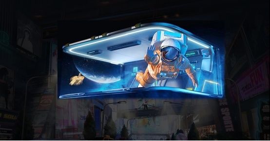 P5.71 RGB Aluminium Houder Buiten Oog-naakt 3D Professioneel Led Scherm