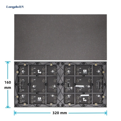 32 * 16cm Animatie Klein Pixel Led Display ODM 640 * 480mm Kas