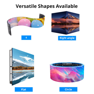 32 * 16cm Animatie Klein Pixel Led Display ODM 640 * 480mm Kas