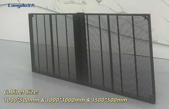 3m*2.5m Transparant Grille LED Scherm voor etalagegordijn