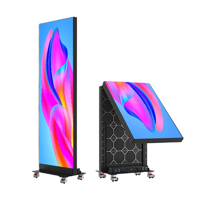 Opvouwbare LED-poster, opvouwbare LED-poster en verplaatsbaar P1.86 GOB LED-posterdisplay