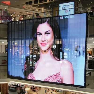 HD P3.9mm Transparant Glazen LED Scherm Grid Raam Display 4500cd/ M²