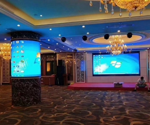 P1.86 Zachte LED Display Kast 2800 ~ 3840 HZ Flexibele Module