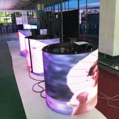 IP43 geleide het Scherm Flexibele P2.5 Binnen Geleide Vertoning AC90V van de Stadiumachtergrond