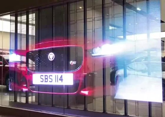 1000 X 500 mm Transparant Glazen LED Scherm Reclame Display 32873 Pixels ODM FCC