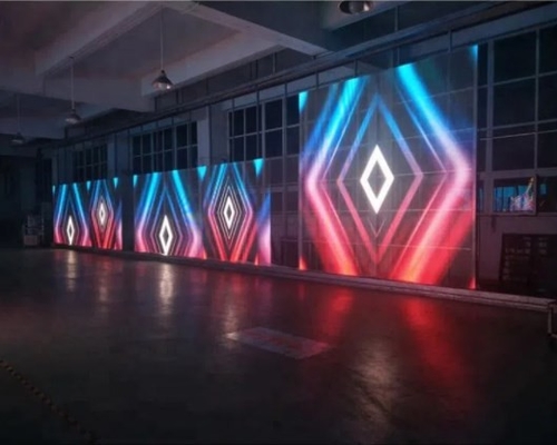 Longdasignage Transparante Glas Geleide het Schermmuur 281 Triljoen 1R1G1B
