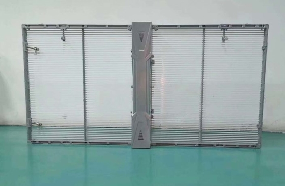 Leidde het P3.91mm1r1g1b Transparante Glas het Scherm HD Geleid Mesh Video Wall ISO9001