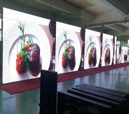 P1.875 Kleine pixel pitch led display Ultra dunne 600*337,5mm kast voor animatie
