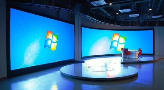 P1.875 Kleine pixel pitch led display Ultra dunne 600*337,5mm kast voor animatie