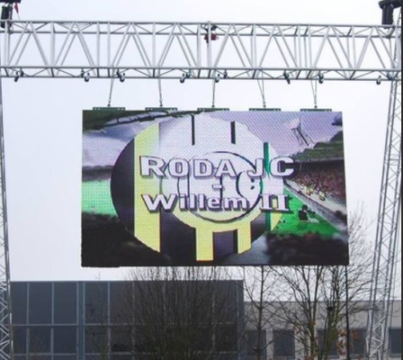 Hoge Lichtheids1r1g1b Openlucht Geleide Videomuren die Raad P4mm 14bit adverteren