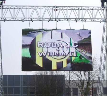 Hoge Lichtheids1r1g1b Openlucht Geleide Videomuren die Raad P4mm 14bit adverteren