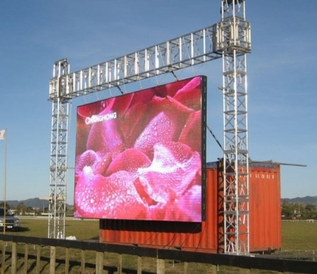 Hoge Lichtheids1r1g1b Openlucht Geleide Videomuren die Raad P4mm 14bit adverteren