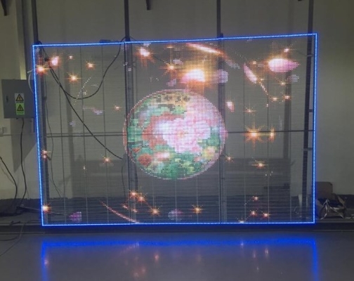 AC85V van het transparante LEIDENE het Videoscherm van de het Venstervertoning Muurscherm RGB Geleide