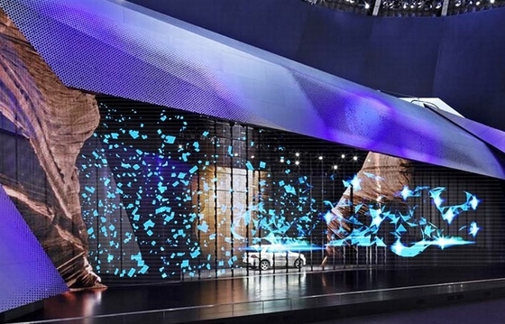 De ingebedde Transparante Glas LEIDENE het Scherm HD 7.8mm Bouw Reclame