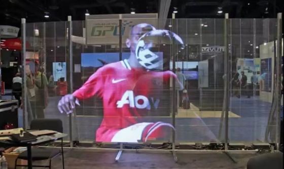 P2.5 Doorzichtig glas LED-scherm aangepast holografisch LED-series voor winkelcentrum