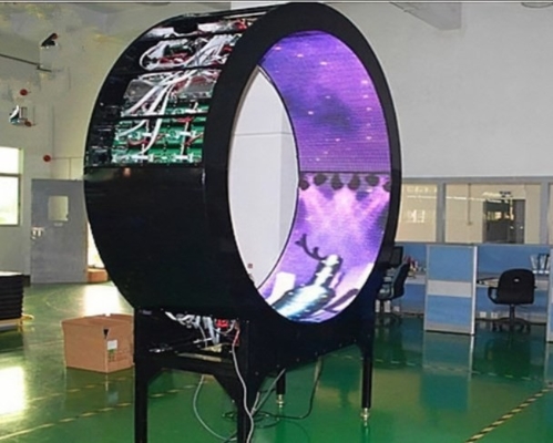 240X120mm Gebogen van het LEIDENE Binnenp2 LEIDEN Vertoningsscherm SMD1515 Flexibel Modulecomité